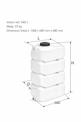 Rezervoare de apa - Sistem complet apă casă cu rezervor apa VALPurio 500SP cu pompă automată si ioni de argint Model 2026