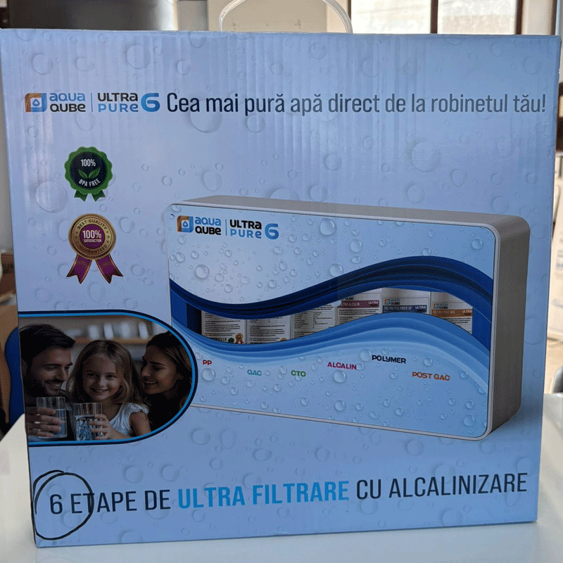 Ultrafiltrare recomandat pentru apa de retea - SISTEM FILTRARE APA ULTRA PURE 6 STADII ULTRA + ALCALINIZARE