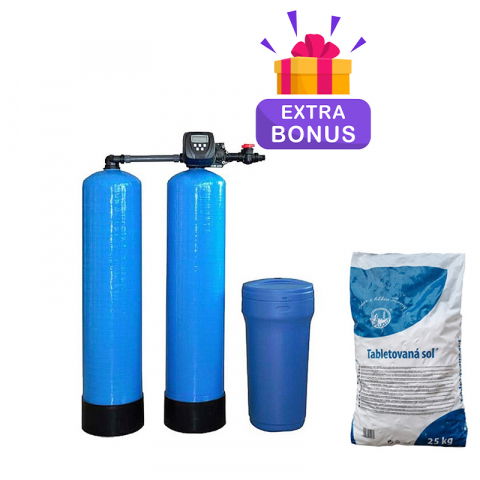 Dedurizatoare Apa - Statie dedurizare apa Soft 100 Twin Q=4,0 MC/H cu by-bass AQUA09120100040 Aquapur Valhoh Valrom