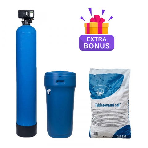 Dedurizatoare Apa - Statie dedurizare apa Soft 50 Simplex Q=3,0 MC/H cu by-bass AQUA09110050030 Aquapur Valhoh Valrom