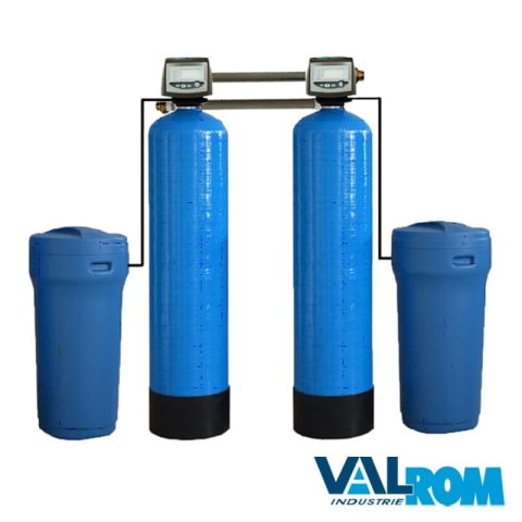 Statii dedurizare apa - Statie dedurizare Valhoh soft 225 TWIN vana performa Q=6,3MC/H (cu by-pass), cod AQUA09170225063, imagine produs 1