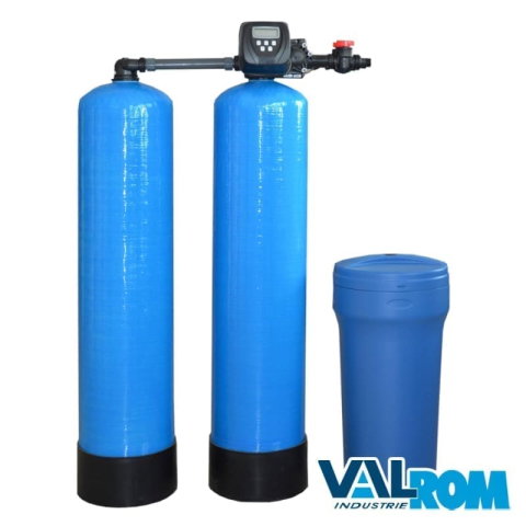 Statii filtrare apa cu medii filtrante - Statie dedurizare Valhoh soft 25 TWIN Q=1,3MC/H (cu by-pass), cod AQUA09120025013, imagine produs 1