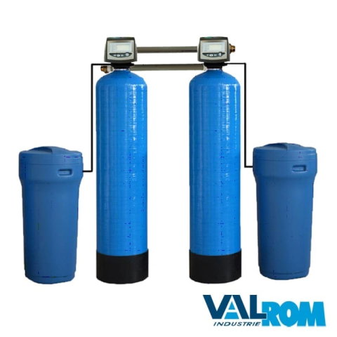 Statii dedurizare apa - Statie dedurizare Valhoh soft 50 TWIN vana performa Q=2,4MC/H (cu by-pass), cod AQUA09170050024, imagine produs 1