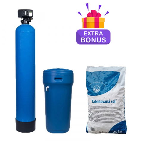 Dedurizatoare Apa - Statie tratare apa MIX 50 Simplex Q=1,8 MC/H cu by-bass AQUA09100050018 Aquapur Valhoh Valrom