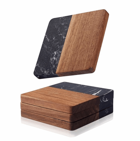 Suport pahare SanDonna 891W Negru, patrat, 10 x 10 cm, cod 6427365018770 [3]