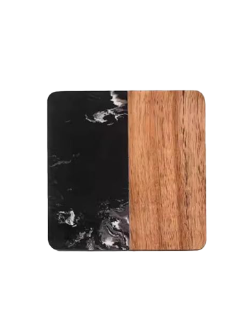 Obiecte Sanitare - Suport pahare SanDonna 891W Negru, patrat, 10 x 10 cm, cod 6427365018770