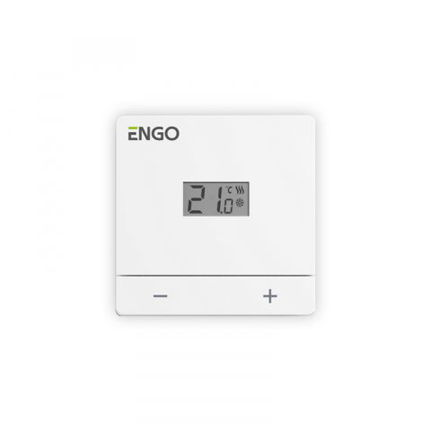 TERMOSTAT DE AMBIENT CU FIR ENGO EASY-BATW ALB [0]