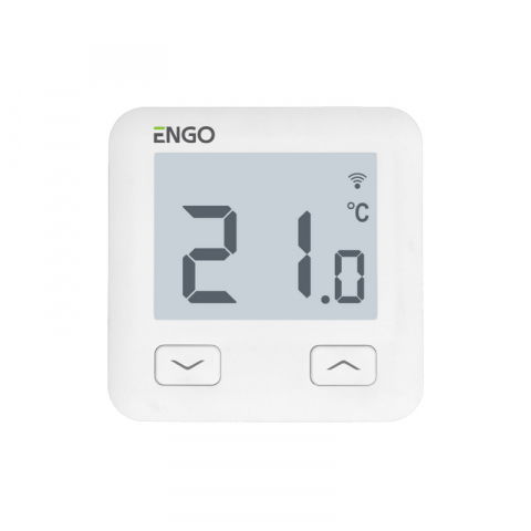TERMOSTAT DE AMBIENT CU FIR CU CONTROL PRIN INTERNET ENGO E10-W ALB [0]
