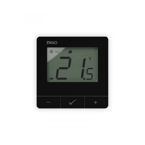 TERMOSTAT DE AMBIENT FARA FIR CU CONTROL PRIN INTERNET ENGO E20i-B NEGRU [1]