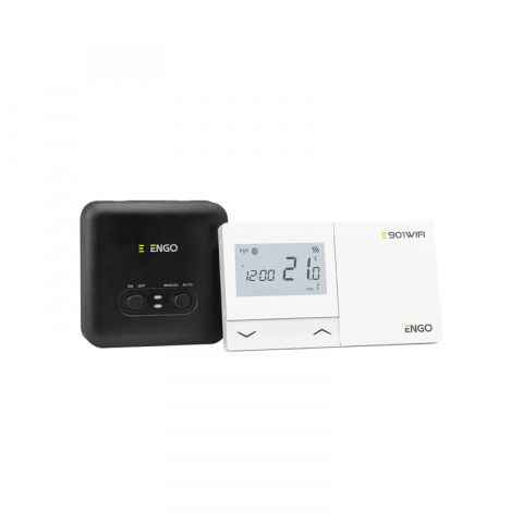 TERMOSTAT DE AMBIENT FARA FIR CU CONTROL PRIN INTERNET ENGO E901WIFI ALB [2]