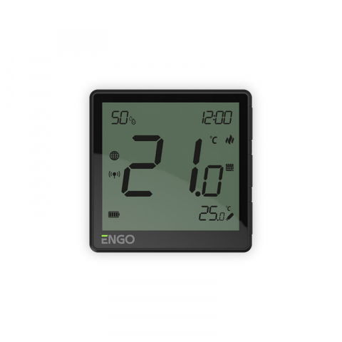 TERMOSTAT DE AMBIENT FARA FIR CU CONTROL PRIN ZIGBEE ENGO EONE-BATB NEGRU [0]
