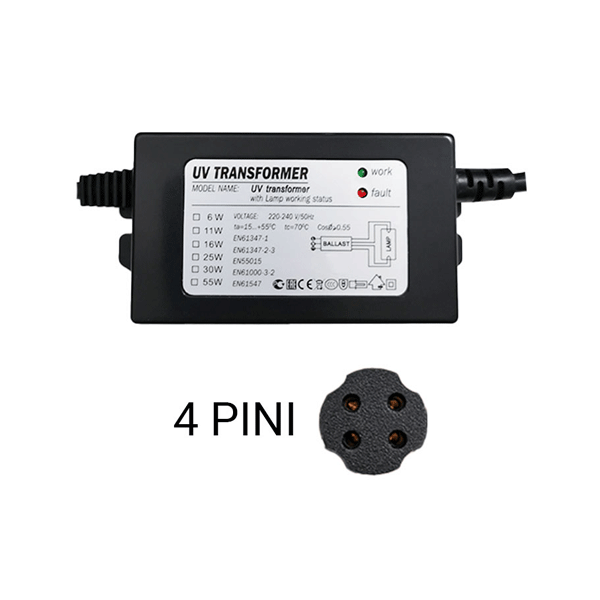 Accesorii consumabile sterilizator UV - Transformator balast sterilizator UV 55W 4 PINI