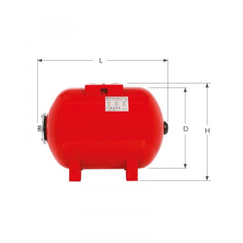 Vase expansiune - VAS EXPANSIUNE ORIZONTAL 100L EAGLE