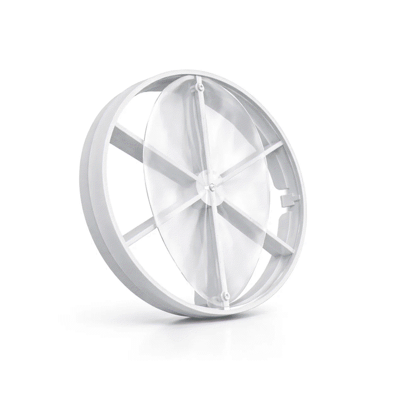 Ventilator baie Ecovent DECORA SMART Ø100 Super Silent cu senzor umiditate, timer și clapetă antiretur, 93 m³/h, alb mat [3]
