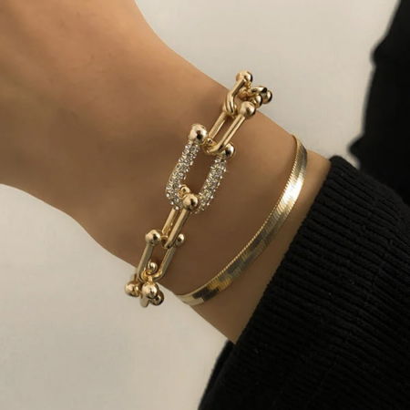 TOATE PRODUSELE - Brățară Tifany Gold Diamond