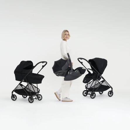 Carucior Cybex Melio Carbon Magic Black - sistem de calatorie