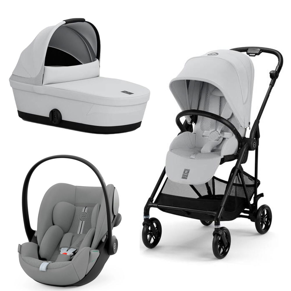 Pachet Black Friday Carucior Cybex Melio Carbon 4 in 1 Fog Grey [1]