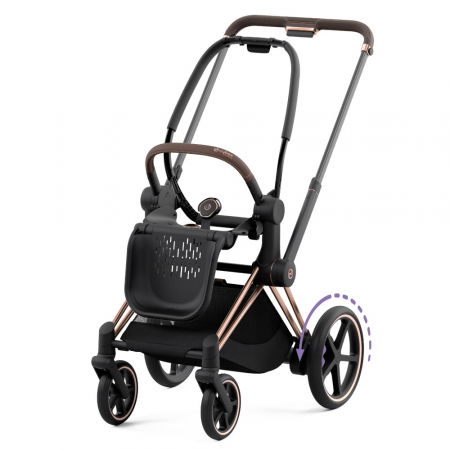 Carucioare copii - Cadru carucior Cybex e-Priam Rosegold