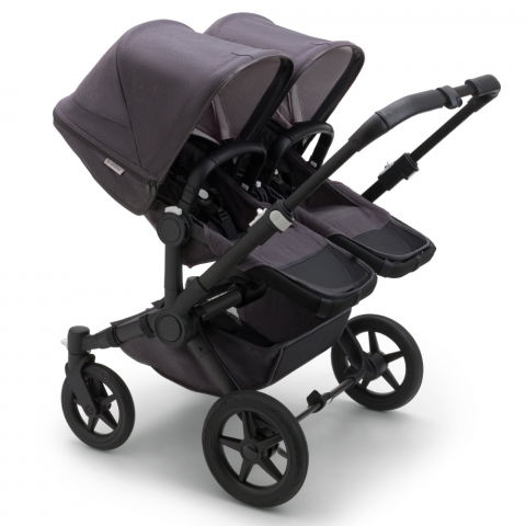 Carucioare copii - Carucior Bugaboo Donkey 5 Twin Mineral Black/Washed Black