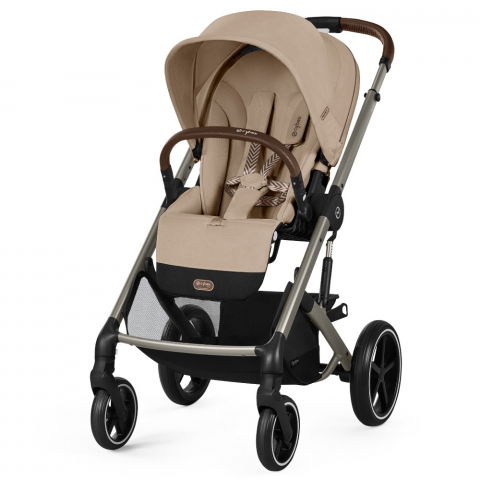 Carucioare copii - Carucior Cybex Balios S Lux Taupe/Almond Beige