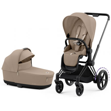 Carucioare copii - Carucior Cybex e-Priam 2 in 1 Cozy Beige