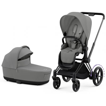 Carucioare copii - Carucior Cybex e-Priam 2 in 1 Mirage Grey
