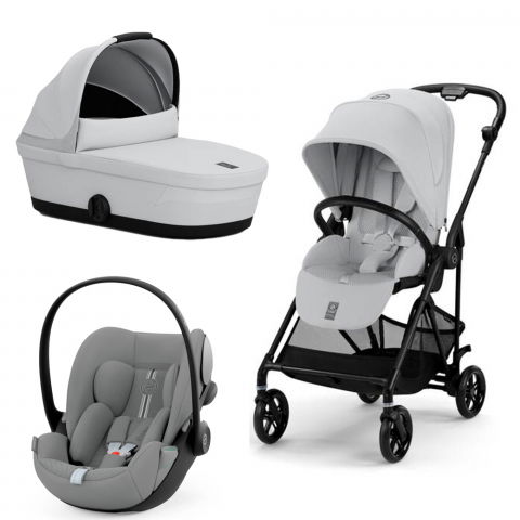 Pachet Black Friday Carucior Cybex Melio Carbon 4 in 1 Fog Grey [0]