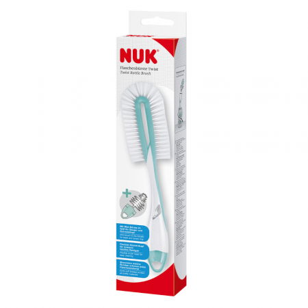 Biberoane tetine suzete - Perie Nuk Twist 2 in 1 pentru biberoane si tetine