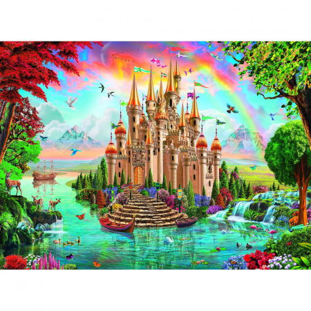 Jucarii si jocuri copii - Puzzle Castelul Zanei, 100 Piese