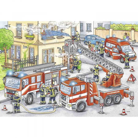 Jucarii si jocuri copii - Puzzle Eroi In Actiune, 2X24 Piese