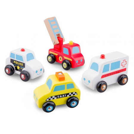 Jucarii si jocuri copii - Set 4 Vehicule New Classic Toys