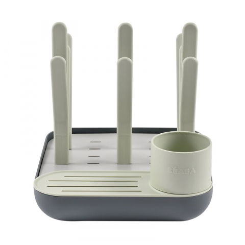 Biberoane tetine suzete - Uscator biberoane Beaba Forest Misty Green/Mineral