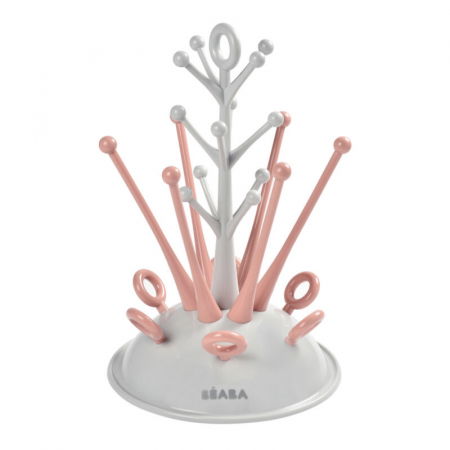 Biberoane tetine suzete - Uscator biberoane Beaba Pink