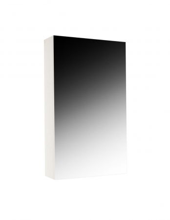 Baie - Dulap cu oglinda alba pentru baie, 60 cm, cu polite interioare