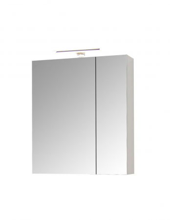 Baie - Dulap cu oglinda si iluminare LED pentru baie Celine, 70 cm, alb