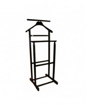 Hol - Portmantou wenge din lemn de fag cu umeras si suport dublu