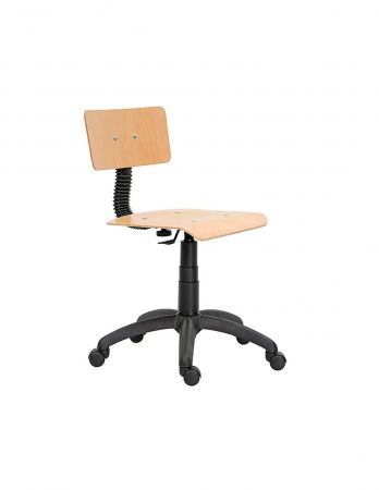 Scaune - Scaun profesional Corola cu sezut si spatar din lemn stratificat pe fundal alb