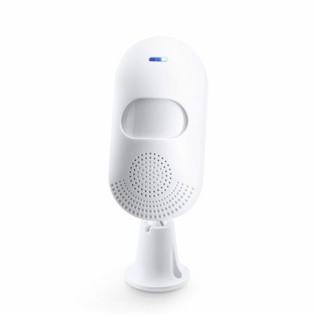 Senzori smart - Detector de miscare PIR inteligent FRAMMINO®, Wireless, Tuya Smart App, cu alarma acustica si luminoasa