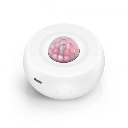 Senzori smart - Detector de miscare PIR inteligent FRAMMINO®, Wireless, TuyaSmart SmartLife App, Alimentare duala
