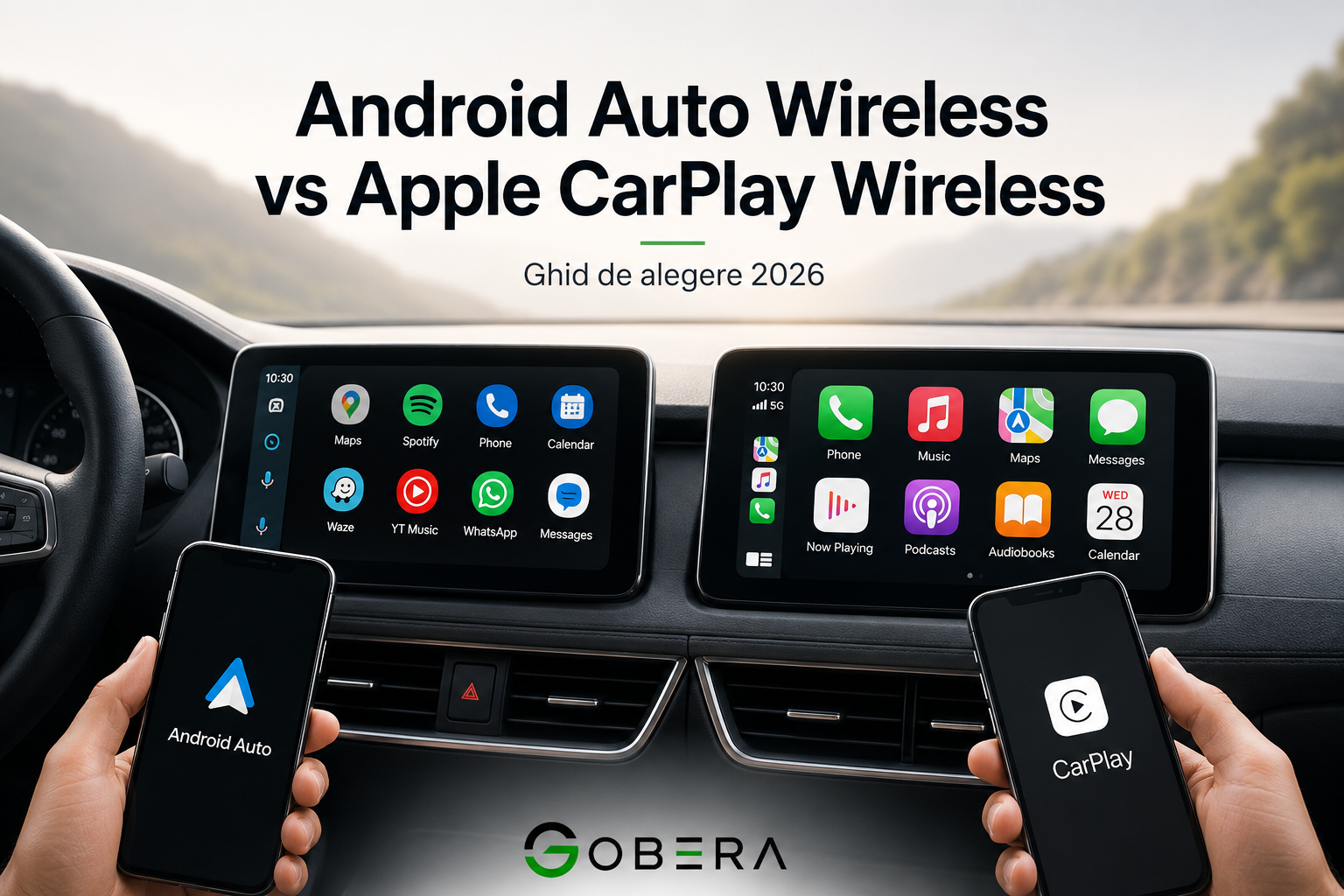 Android Auto Wireless vs Apple CarPlay Wireless în 2026
