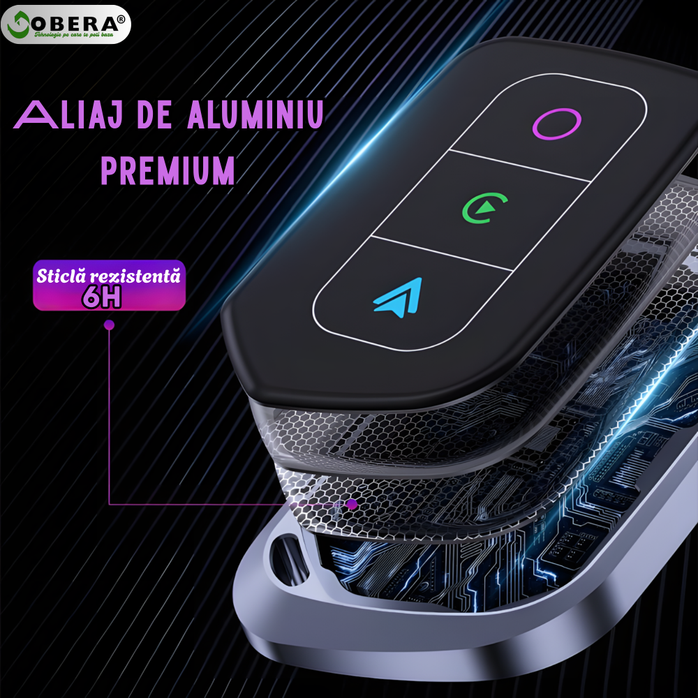 Adaptor Wireless 2-în-1 goBERA® – CarPlay & Android Auto, Wi-Fi 5 GHz, Plug & Play, USB-A/USB-C [7]