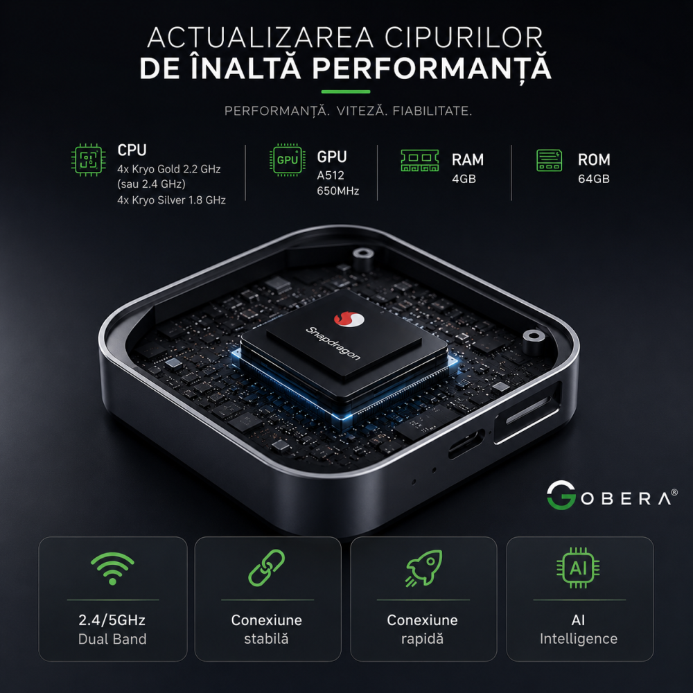 AI Box Android 13 goBERA® cu Wireless CarPlay și Android Auto [14]
