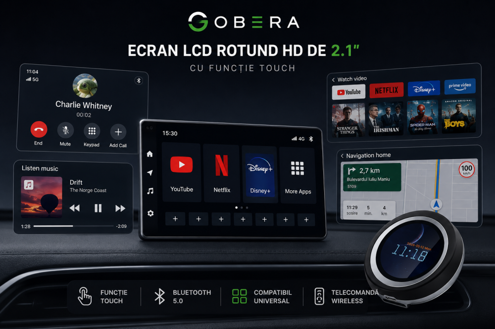 Sistem Multimedia Auto 3-în-1 goBERA® cu Android 14 și Qualcomm QCM6125 [3]