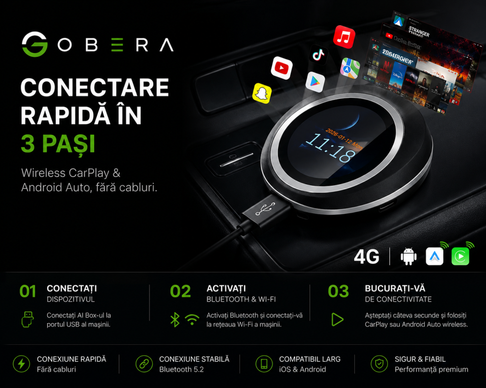 Sistem Multimedia Auto 3-în-1 goBERA® cu Android 14 și Qualcomm QCM6125 [9]