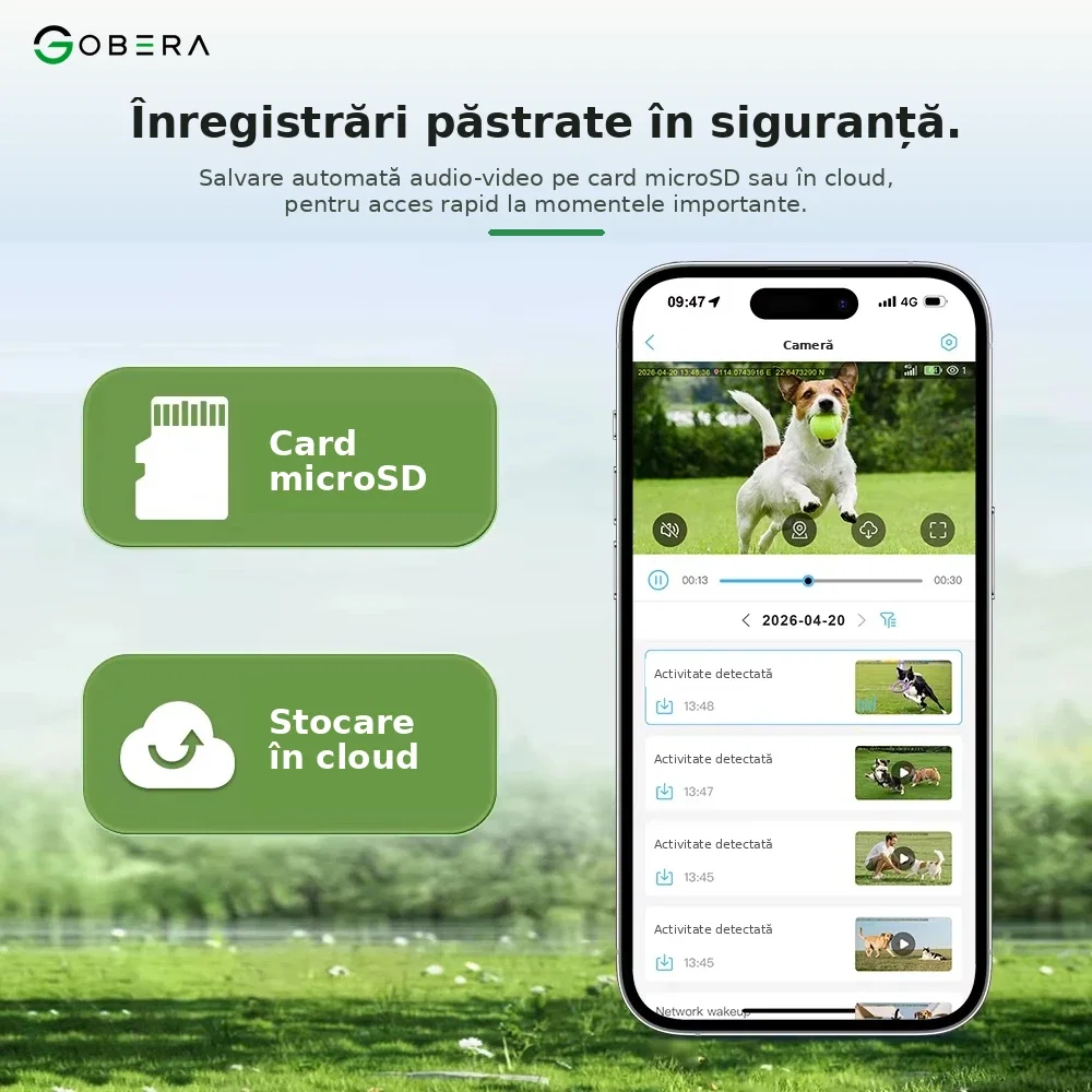 Tracker GPS 4G cu Cameră goBERA® pentru Câini și Animale, Full HD, Localizare în Timp Real, Geo-Fence, Audio Bidirecțional, IP66, Nano SIM [5]
