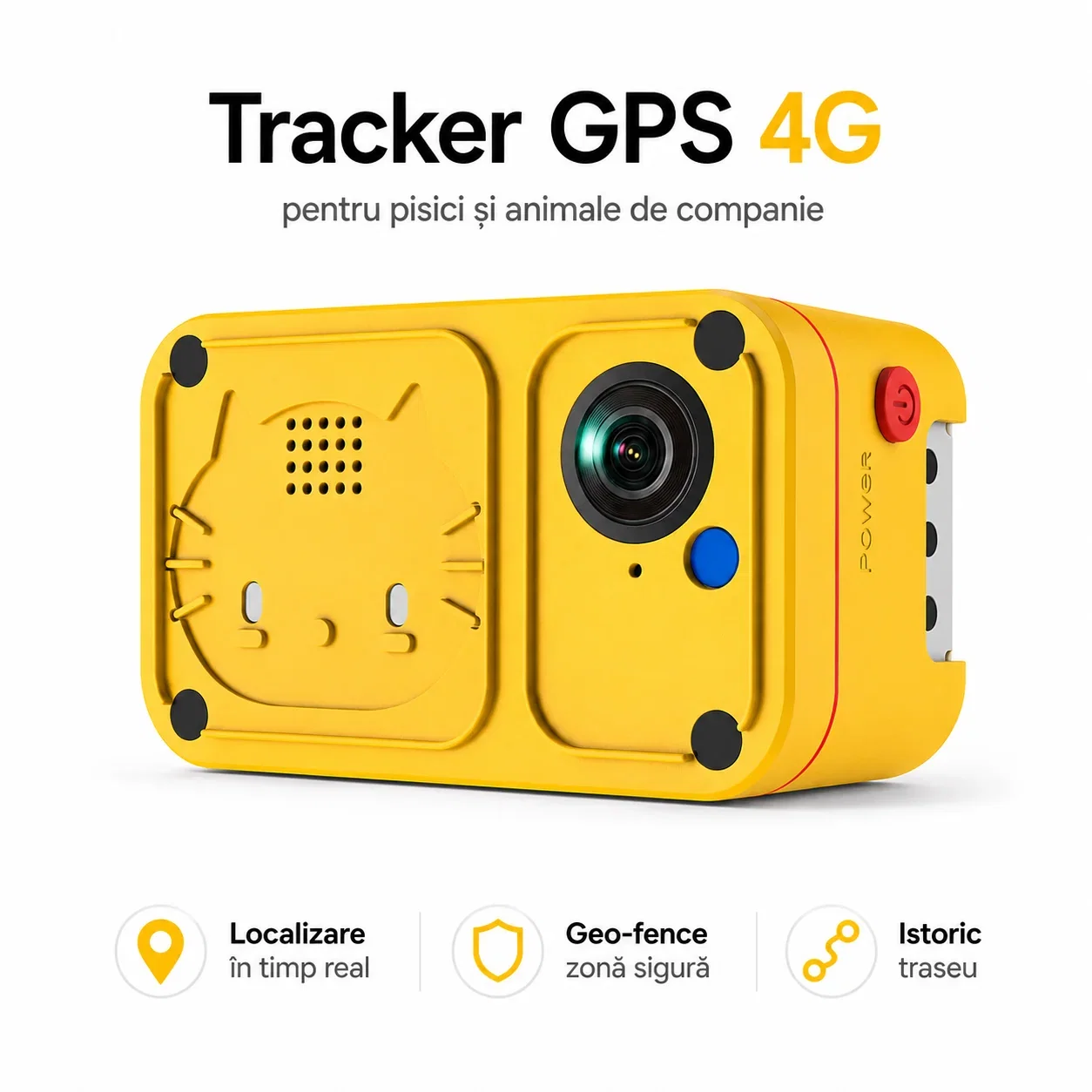 Tracker GPS 4G cu Cameră pentru Pisici goBERA® [1]