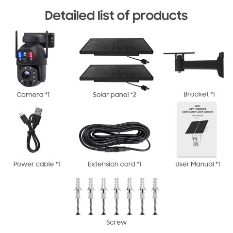 Camera Supraveghere Solara 4G 24/7 goBERA®, Dual Lens 3MP+3MP, Zoom Optic 20X, Panou Solar 20W, Baterie 20000mAh, Detectie Umana PIR, Audio Bidirectional, IP66 [12]
