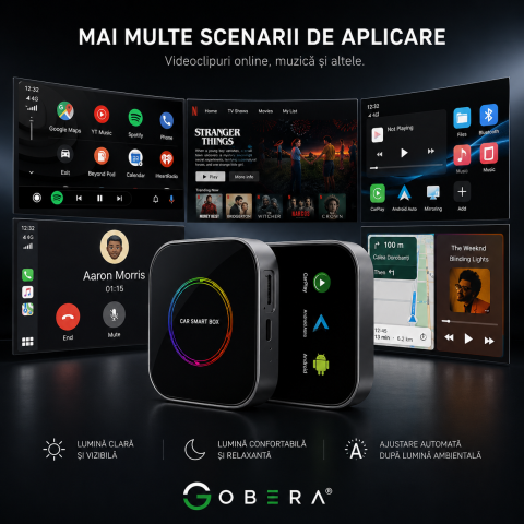 AI Box Android 13 goBERA® cu Wireless CarPlay și Android Auto [12]