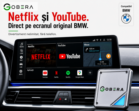 AI Box BMW goBERA® – Android 13 cu Netflix, YouTube, Waze și Google Maps pe ecranul original BMW, Snapdragon QCM6125, 8GB RAM, 128GB [2]