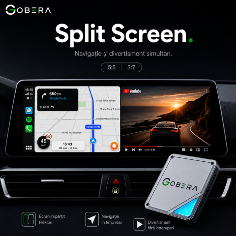 AI Box BMW goBERA® – Android 13 cu Netflix, YouTube, Waze și Google Maps pe ecranul original BMW, Snapdragon QCM6125, 8GB RAM, 128GB [7]